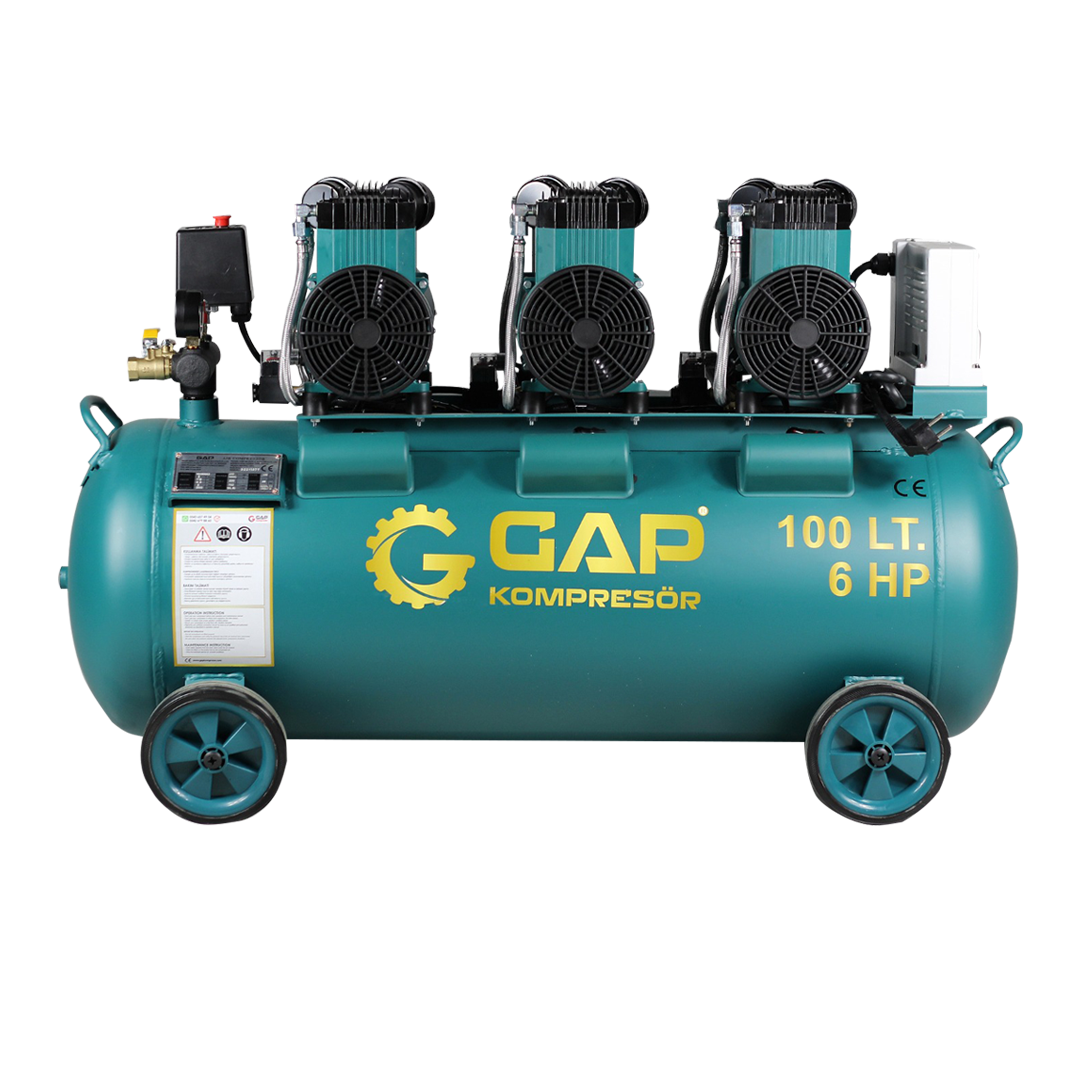 GPY 1500X3 | 100 lt High Suction Oil Free Technology Air Compressor