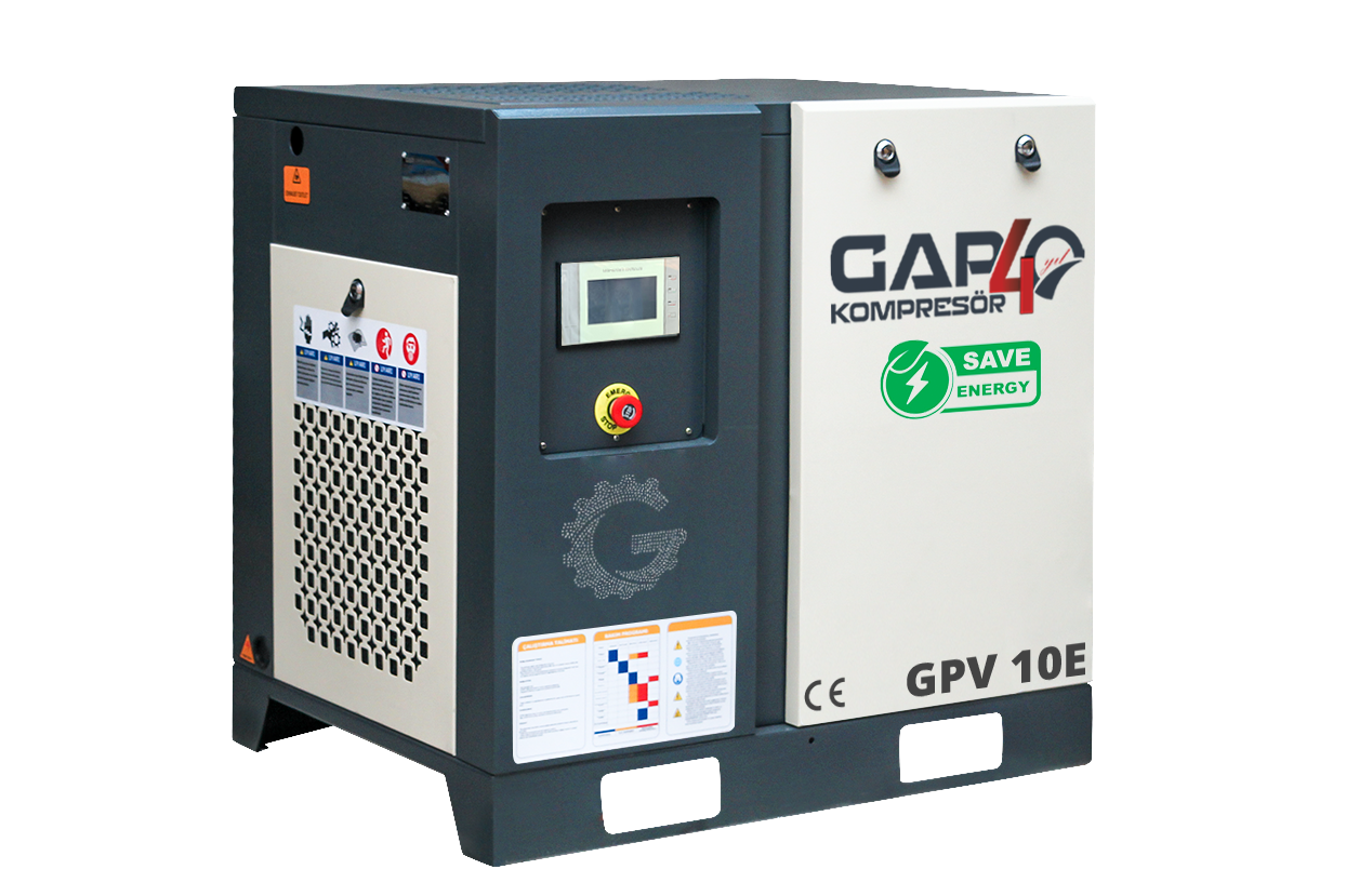 10 Hp İnvertörlü Vidalı Hava Kompresörü